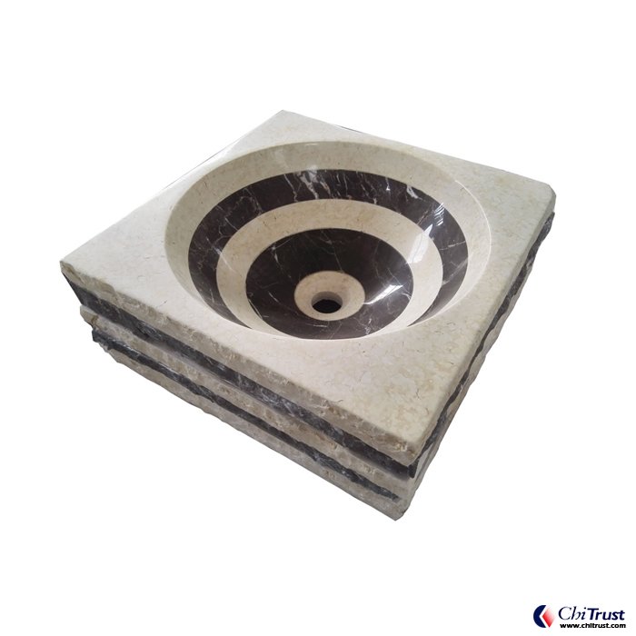 China coffee and new Asian beige stone basin CT622